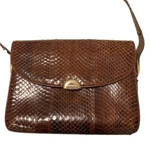 Gorgeous vintage reptile-print purse